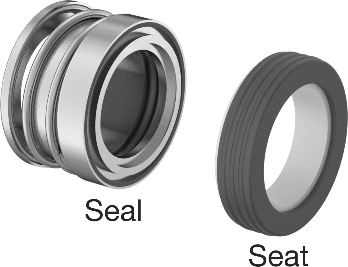 Uzatılmış Yaylı Mekanik Pompa Mili Contası, EPDM Conta, 1-1/8" Mil Çapı için, 356E numara