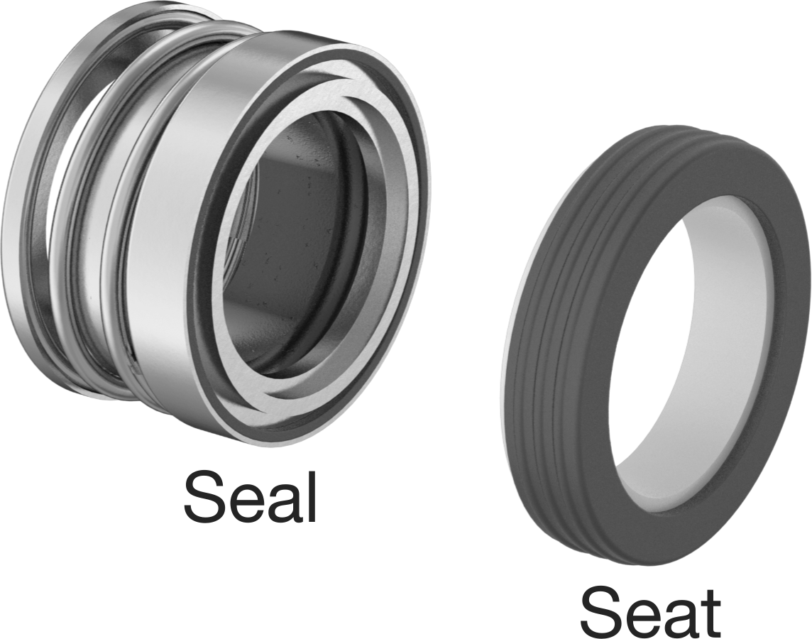 Uzatılmış Yaylı Mekanik Pompa Mili Contası, EPDM Conta, 1-1/4" Mil Çapı için, 185E Numara