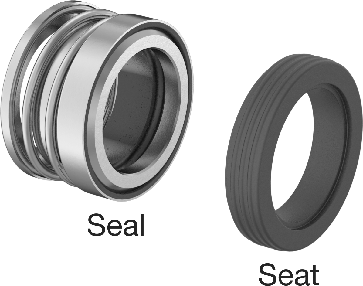 Uzatılmış Yaylı Mekanik Pompa Mili Contası, Viton® Conta, 1-3/8" Mil Çapı için, Numara 177Vsc