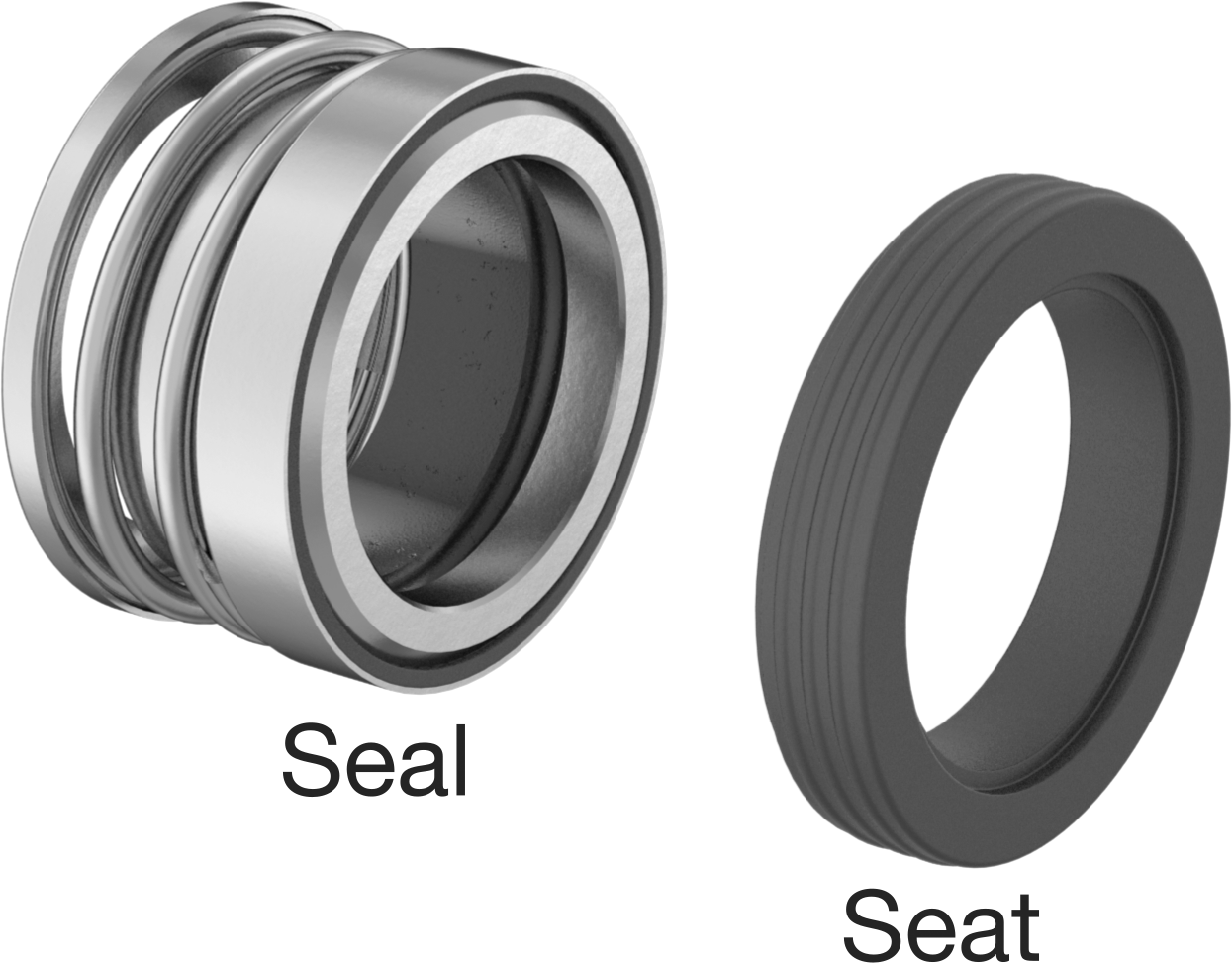 Uzatılmış Yaylı Mekanik Pompa Mili Contası, Viton® Conta, 1-3/4" Mil Çapı için, 237Vsc Sayı