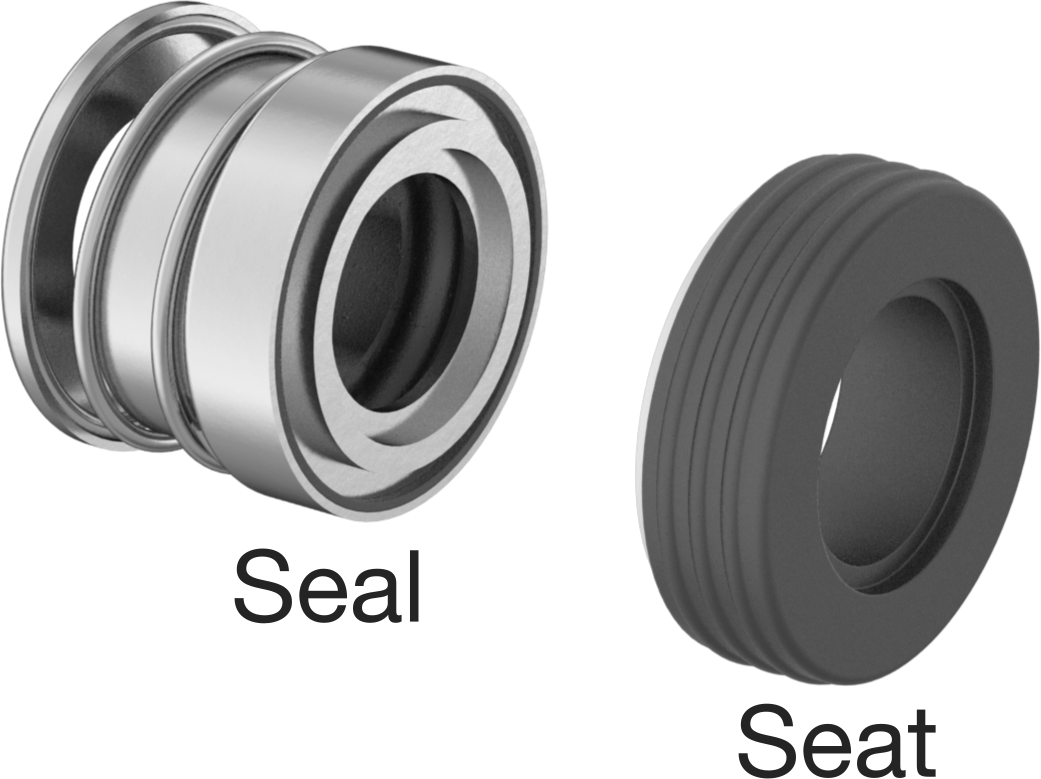 Uzatılmış Yaylı Mekanik Pompa Mili Contası, Viton® Conta, 5/8" Mil Çapı için, 359Vsc numara