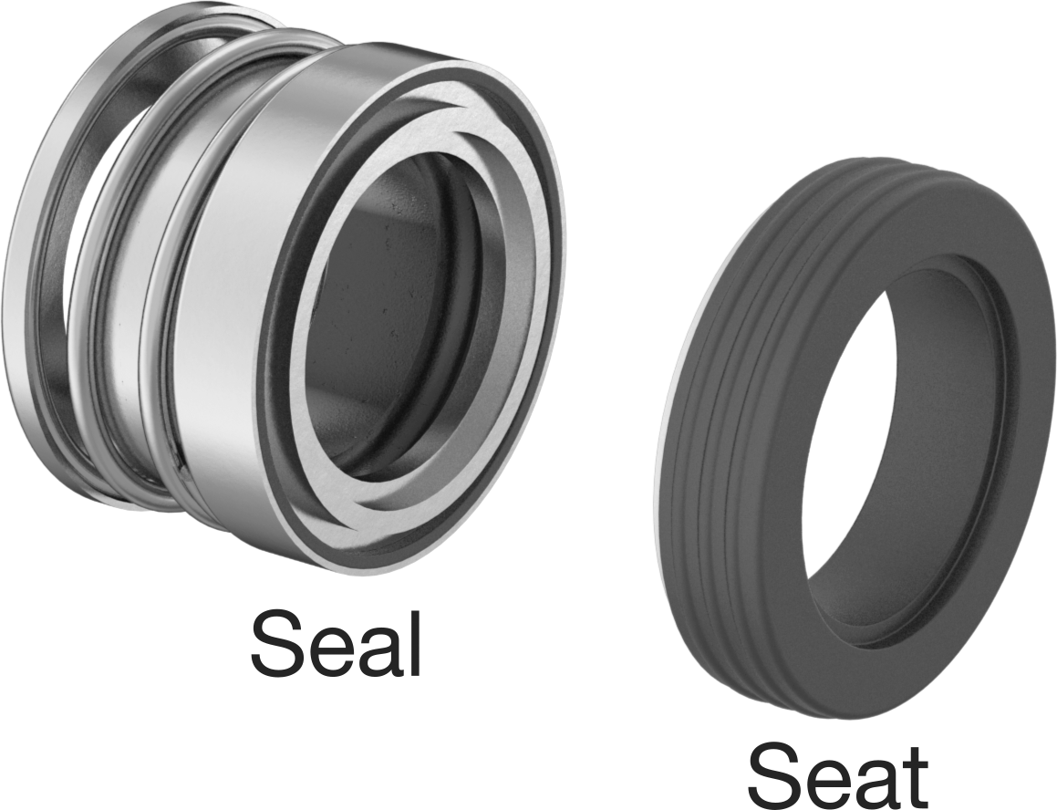 Uzatılmış Yaylı Mekanik Pompa Mili Contası, Viton® Conta, 1-1/8" Mil Çapı, 356Vsc Numarası