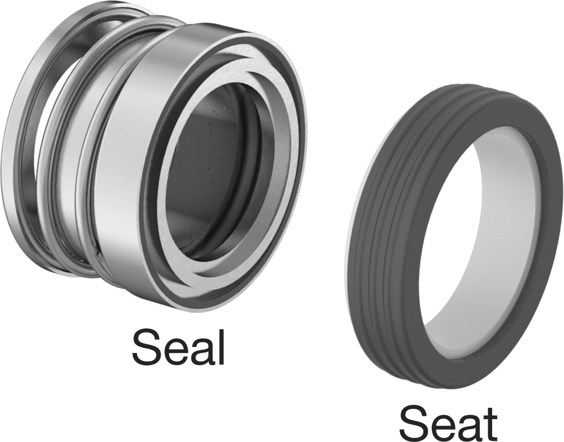 Uzatılmış Yaylı Mekanik Pompa Mili Contası, EPDM Conta, 1-7/8" Mil Çapı için, 340E Numara