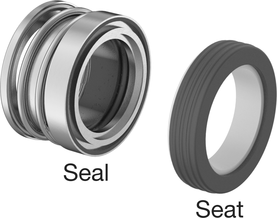 Uzatılmış Yaylı Mekanik Pompa Mili Contası, Buna-N Conta, 1-1/4" Mil Çapı için, 185 Sayı