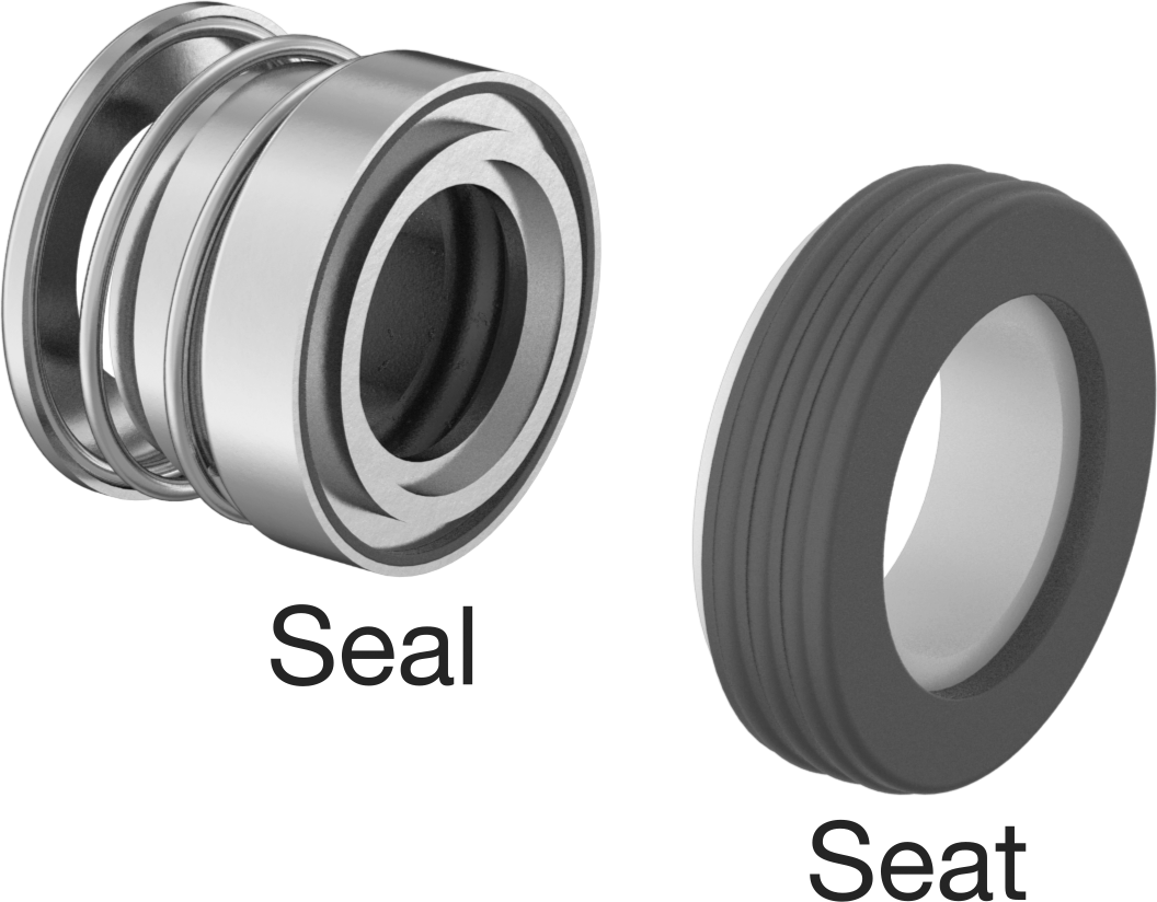 Uzatılmış Yaylı Mekanik Pompa Mili Contası, Viton® Conta, 17 mm şaft çapı için