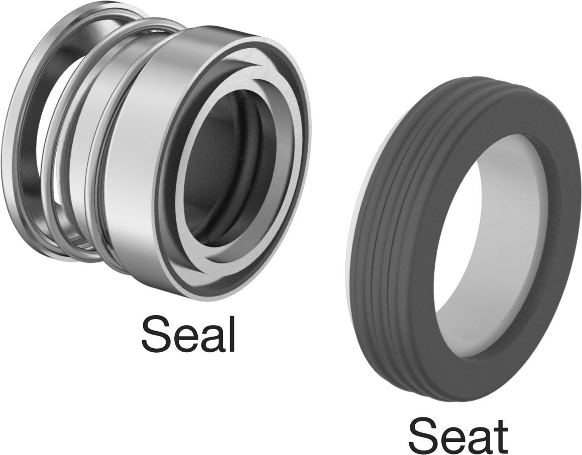 Uzatılmış Yaylı Mekanik Pompa Mili Contası, Viton® Conta, 20 mm Mil Çapı için