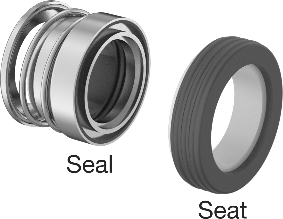 Uzatılmış Yaylı Mekanik Pompa Mili Contası, Viton® Conta, 22 mm Mil Çapı için