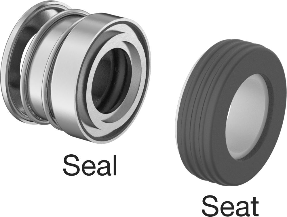 Uzatılmış Yaylı Mekanik Pompa Mili Contası, Viton® Conta, 5/8" Mil Çapı için, 359V Numara