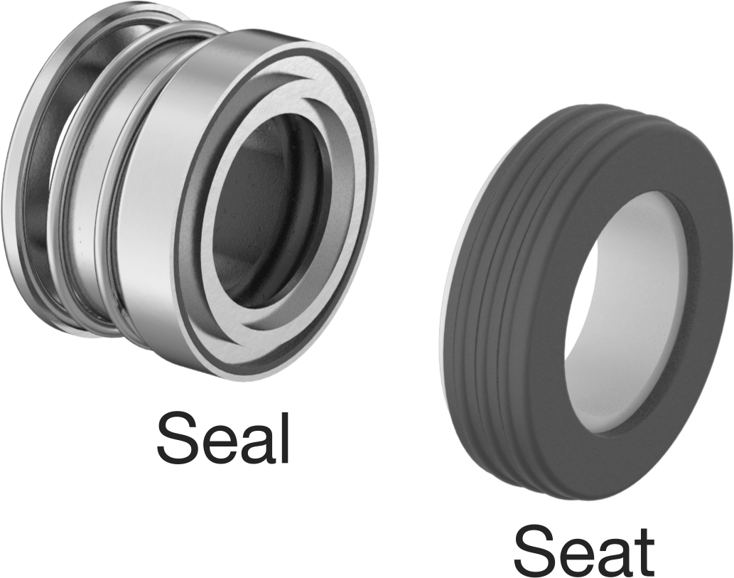 Uzatılmış Yaylı Mekanik Pompa Mili Contası, Viton® Conta, 3/4" Mil Çapı için, 877 Sayı