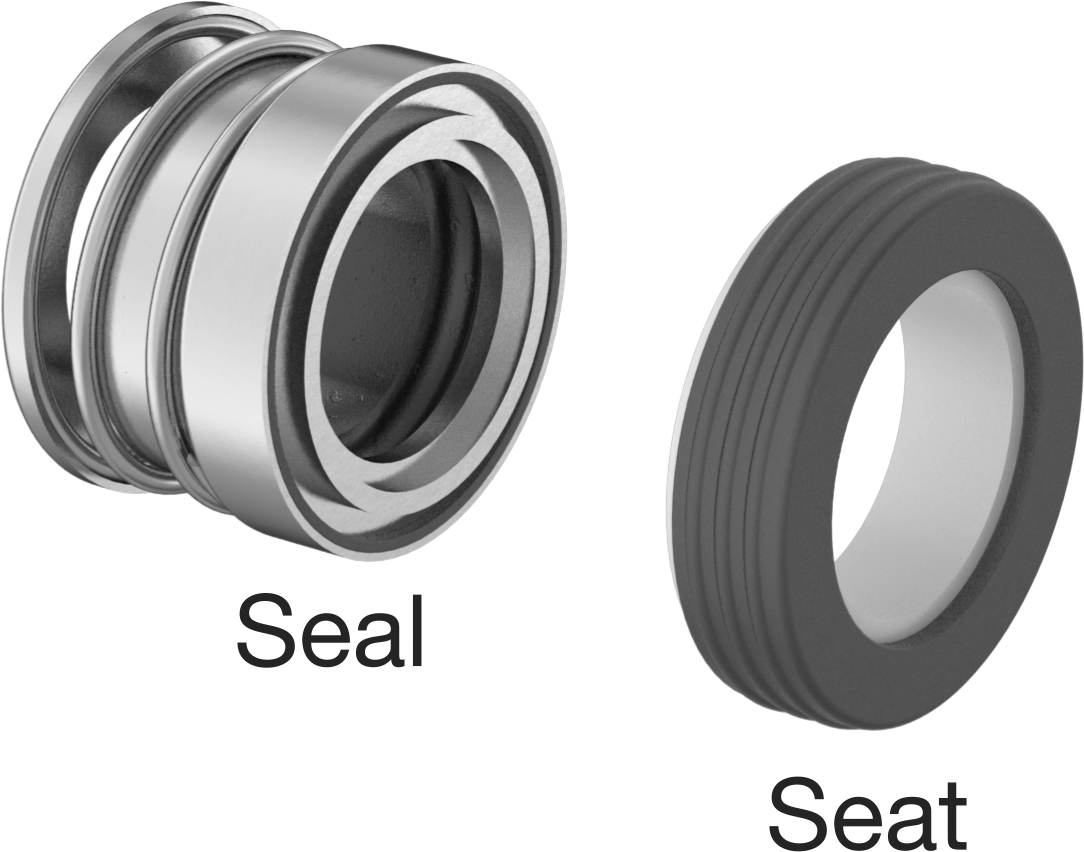 Uzatılmış Yaylı Mekanik Pompa Mili Contası, Viton® Conta, 7/8" Mil Çapı için, 703V Numarası
