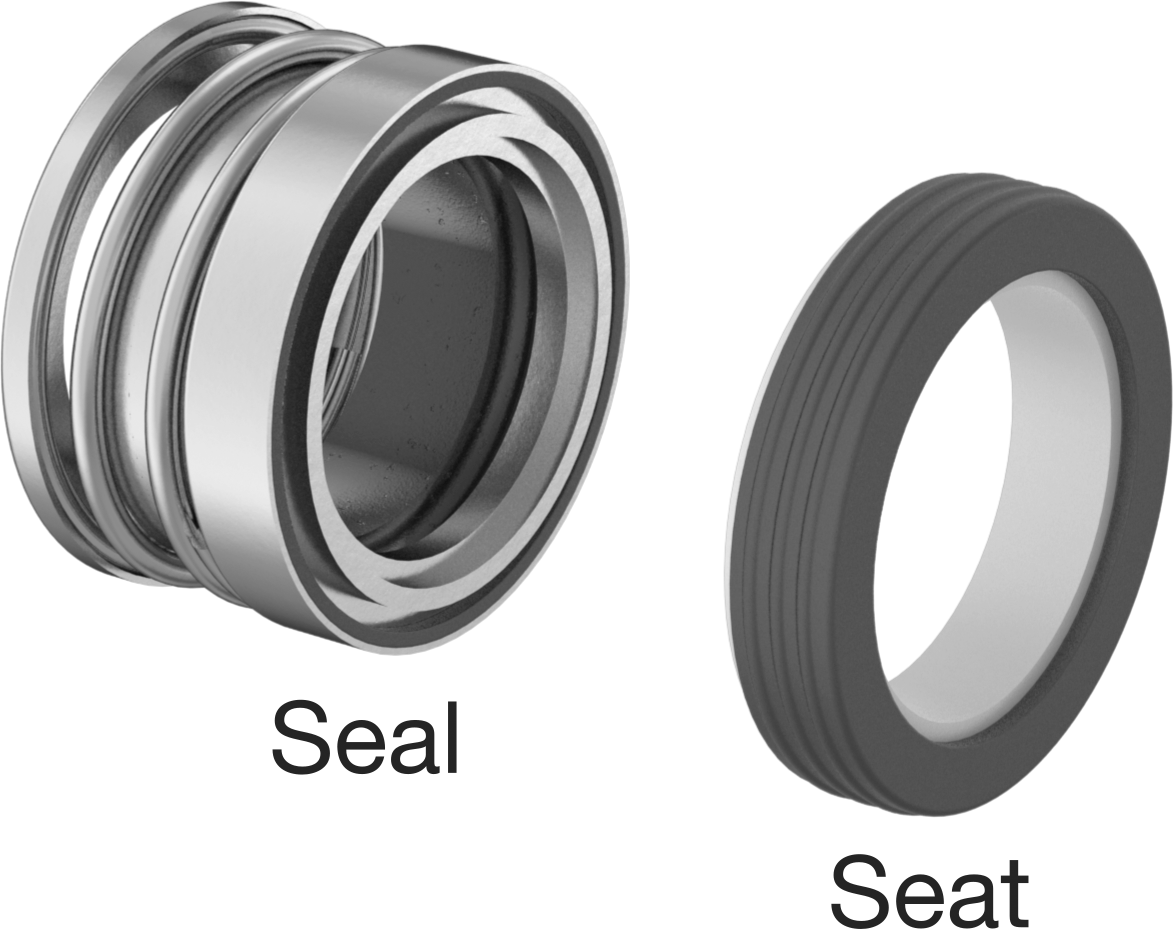 Uzatılmış Yaylı Mekanik Pompa Mili Contası, Viton® Conta, 1-3/8" Mil Çapı için