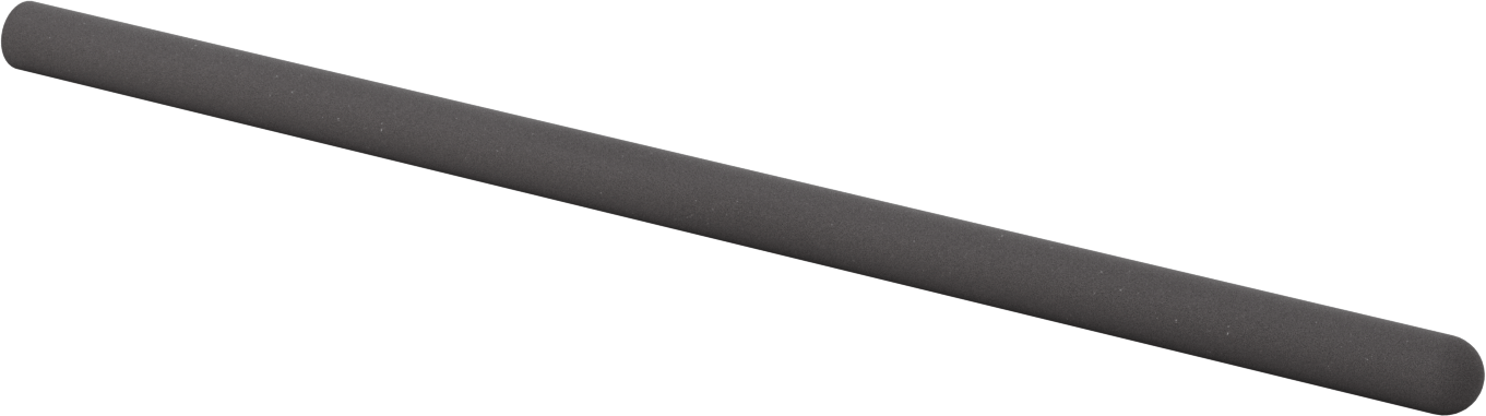 Yastıklı Yuvarlak Tutamaklar, 9/16“ ila 11/16” Dış Çap için, 21" Uzunluk