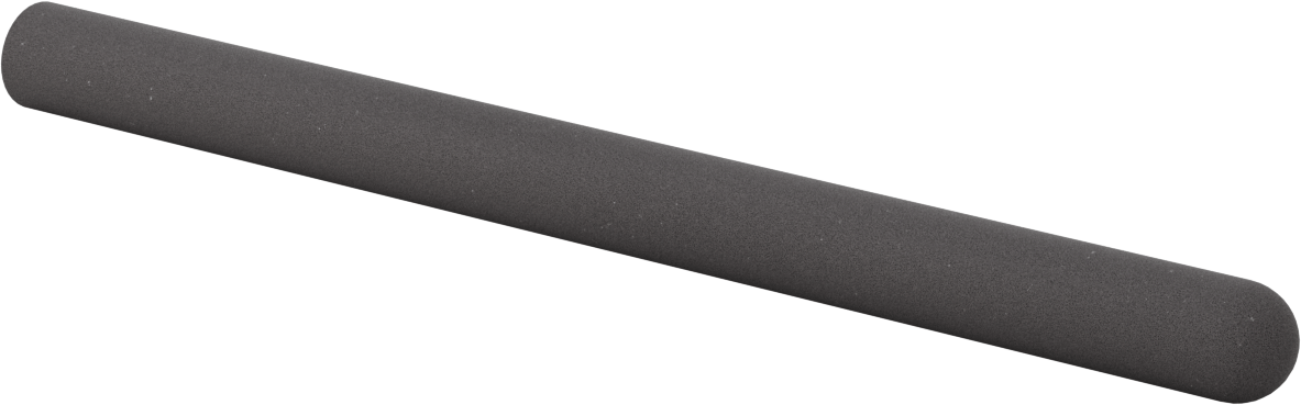 Yastıklı Yuvarlak Tutamaklar, 5/8“ ila 11/16” Dış Çap için, 12" Uzunluk