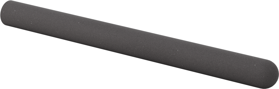 Yastıklı Yuvarlak Tutamaklar, 11/16“ ila 13/16” Dış Çap için, 12" Uzunluk