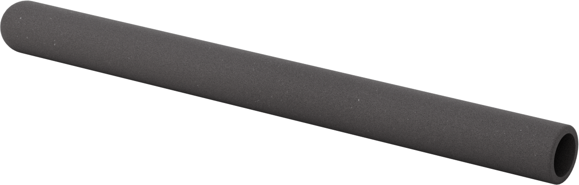 Yastıklı Yuvarlak Tutamaklar, 11/16“ ila 13/16” Dış Çap için, 12" Uzunluk