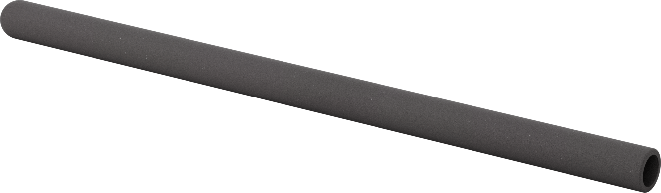 Yastıklı Yuvarlak Tutamaklar, 11/16“ ila 13/16” Dış Çap için, 19" Uzunluk