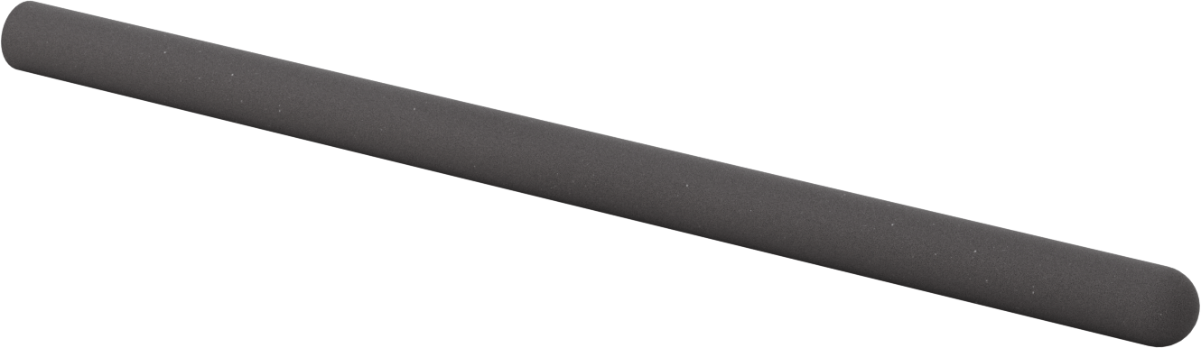 Yastıklı Yuvarlak Tutamaklar, 11/16“ ila 13/16” Dış Çap için, 19" Uzunluk