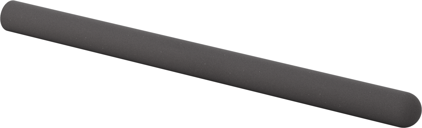 Yastıklı Yuvarlak Tutamaklar, 1-1/8“ ila 1-3/16” Dış Çap, 21" Uzunluk