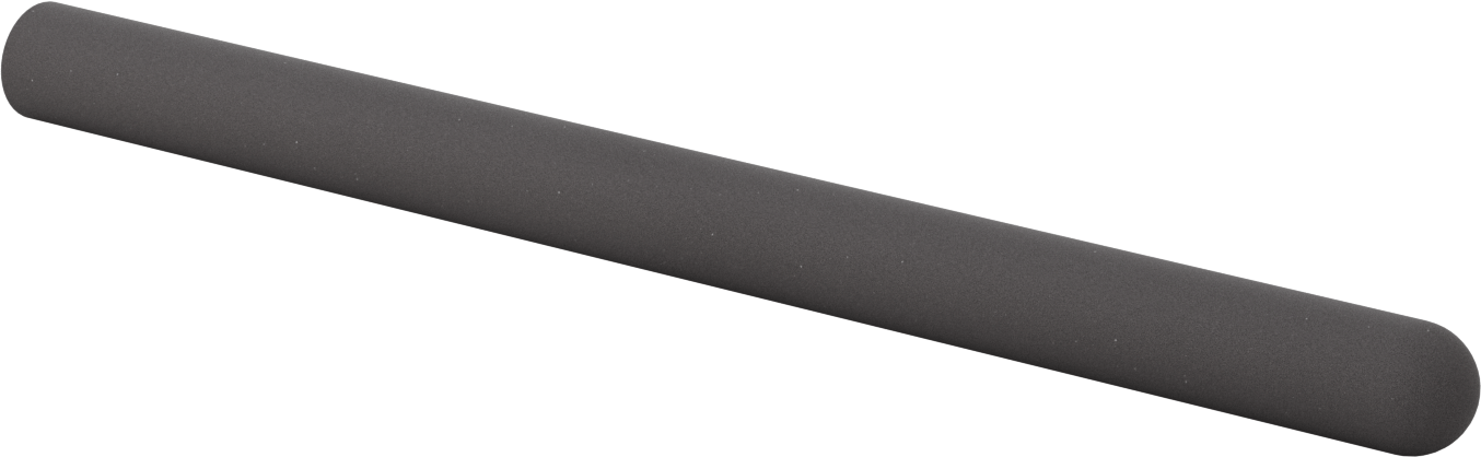 Yastıklı Yuvarlak Tutamaklar, 1-1/4“ ila 1-5/16” Dış Çap için, 21" Uzunluk