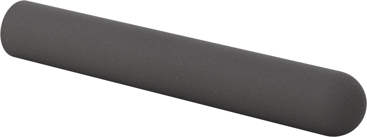 Yastıklı Yuvarlak Tutamaklar, 1-7/16“ ila 1-5/8” Dış Çap için, 12" Uzunluk