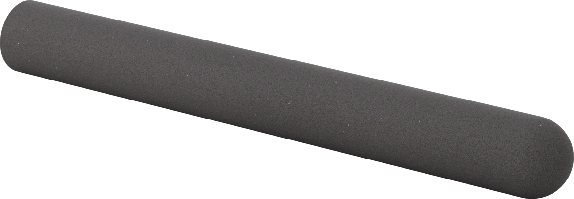 Yastıklı Yuvarlak Tutamaklar, 1-1/8“ ila 1-3/16” Dış Çap, 12" Uzunluk