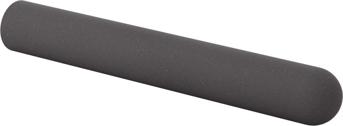 Yastıklı Yuvarlak Tutamaklar, 1-1/4“ ila 1-5/8” Dış Çap için, 12" Uzunluk