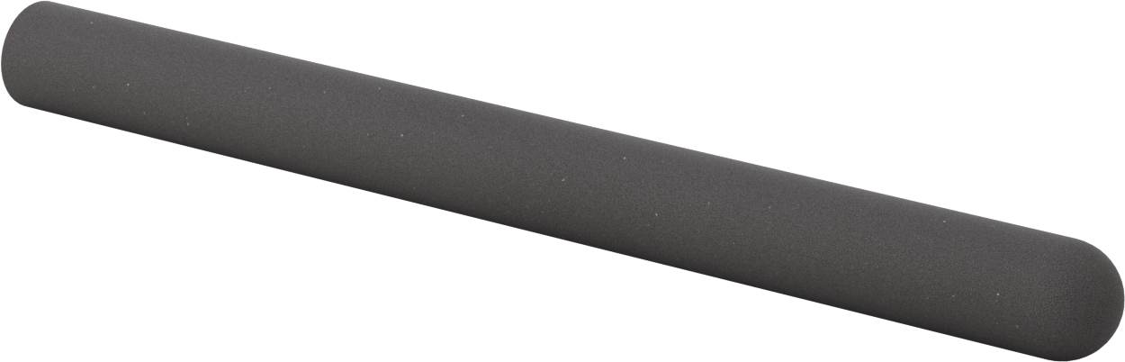 Yastıklı Yuvarlak Tutamaklar, 15/16“ ila 1-3/16” Dış Çap için, 15" Uzunluk