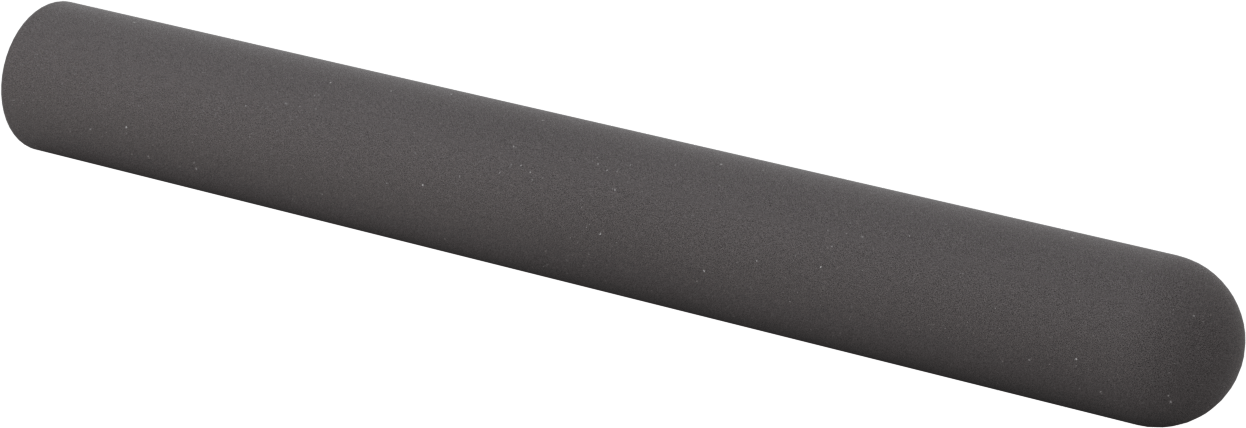 Yastıklı Yuvarlak Tutamaklar, 1-1/4“ ila 1-5/8” Dış Çap için, 15" Uzunluk