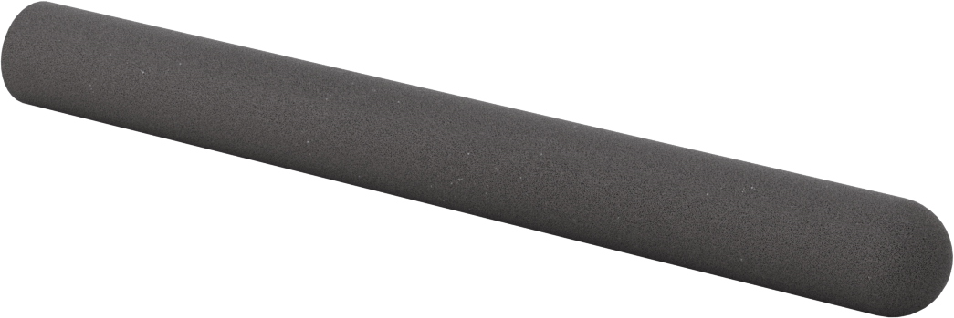 Yastıklı Yuvarlak Tutamaklar, 7/16“ ila 5/8” Dış Çap için, 7-3/4" Uzunluk