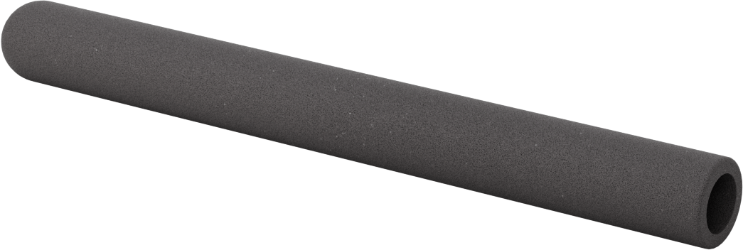 Yastıklı Yuvarlak Tutamaklar, 7/16“ ila 5/8” Dış Çap için, 7-3/4" Uzunluk