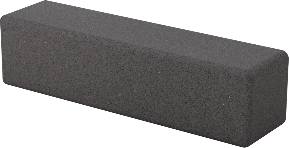 Yastıklı Dikdörtgen Tutamaklar, 1“ x 1” Dış Çap