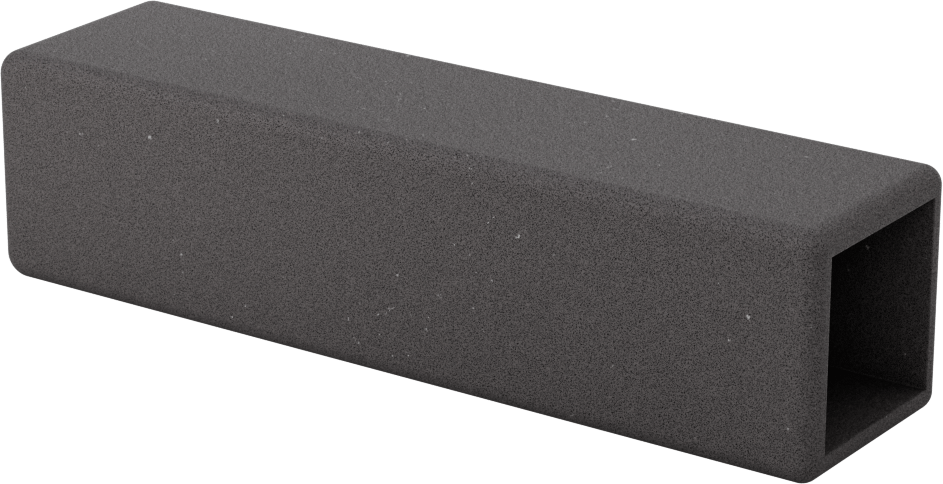 Yastıklı Dikdörtgen Tutamaklar, 1“ x 1” Dış Çap