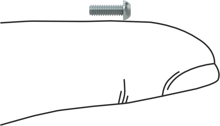 Çinko Kaplı Çelik Düğme Başlı Torx Vidaları, Sınıf 8.8, M2 x 0,4 mm Diş, 6 mm Uzunluk