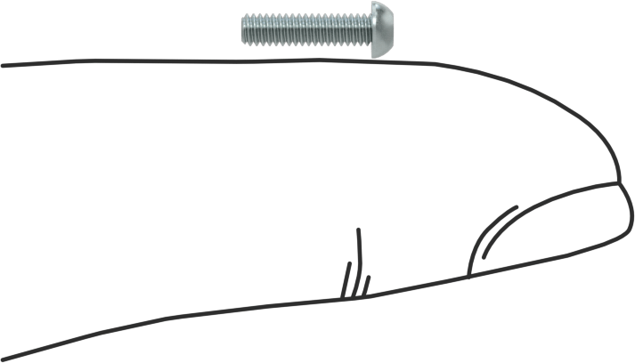 Çinko Kaplı Çelik Düğme Başlı Torx Vidaları, Sınıf 8.8, M2 x 0,4 mm Diş, 8 mm Uzunluk