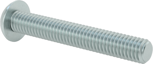 Çinko Kaplı Çelik Düğme Başlı Torx Vidaları, Sınıf 8.8, M3 x 0,5 mm Dişli, 20 mm Uzunluk