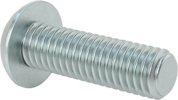 Çinko Kaplı Çelik Düğme Başlı Torx Vidaları, Sınıf 8.8, M5 x 0,8 mm Diş, 16 mm Uzunluk