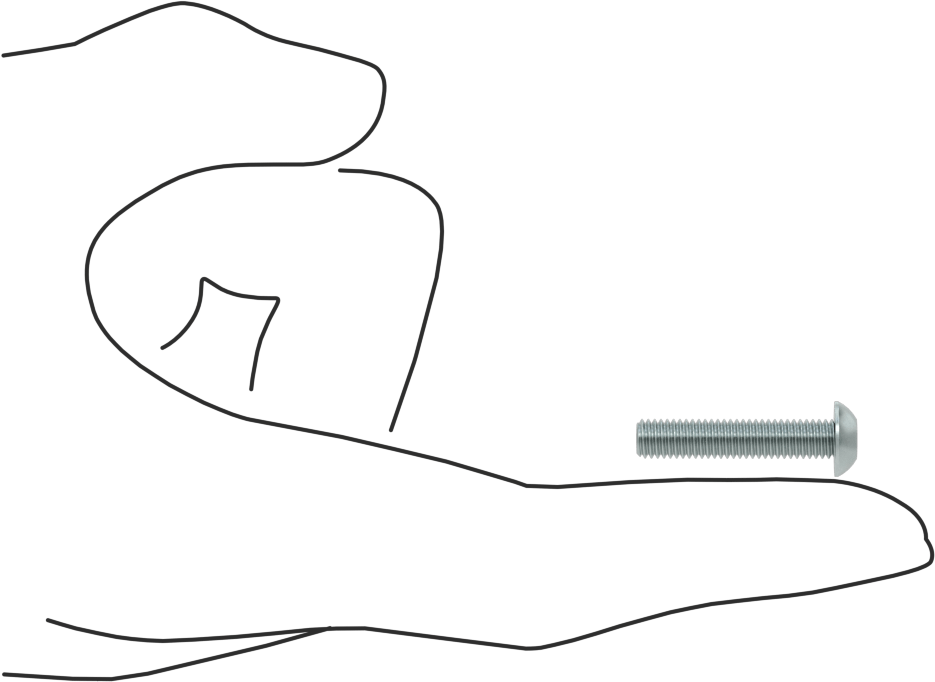 Çinko Kaplı Çelik Düğme Başlı Torx Vidaları, Sınıf 8.8, M5 x 0,8 mm Diş, 25 mm Uzunluk