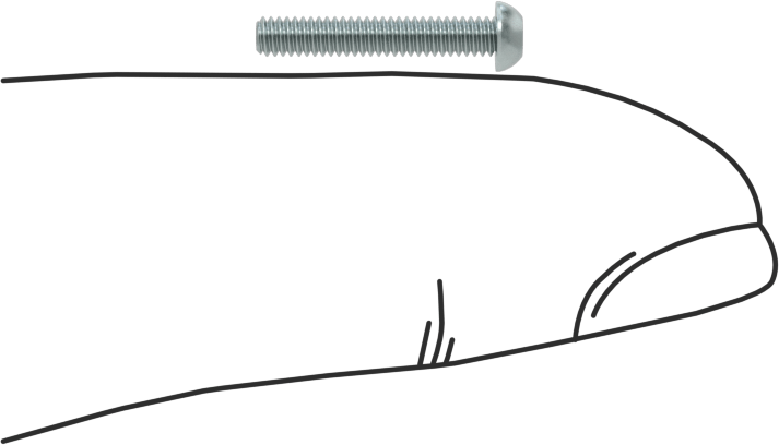 Çinko Kaplı Çelik Düğme Başlı Torx Vidaları, Sınıf 8.8, M2 x 0,4 mm Diş, 12 mm Uzunluk