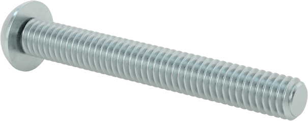 Çinko Kaplı Çelik Düğme Başlı Torx Vidaları, Sınıf 8.8, M2,5 x 0,45 mm Diş, 20 mm Uzunluk