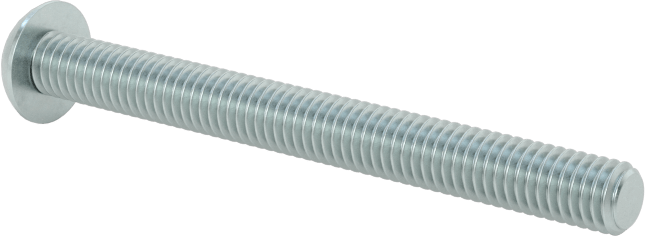 Çinko Kaplı Çelik Düğme Başlı Torx Vidaları, Sınıf 8.8, M3 x 0,5 mm Dişli, 30 mm Uzunluk