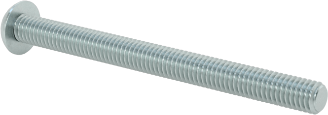 Çinko Kaplı Çelik Düğme Başlı Torx Vidaları, Sınıf 8.8, M3 x 0,5 mm Dişli, 35 mm Uzunluk