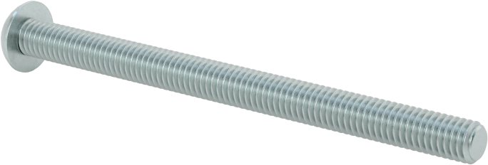 Çinko Kaplı Çelik Düğme Başlı Torx Vidaları, Sınıf 8.8, M3 x 0,5 mm Dişli, 40 mm Uzunluk