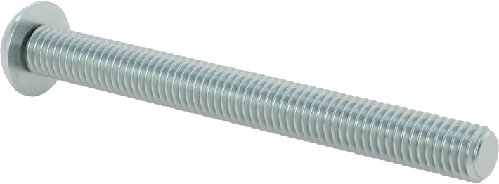 Çinko Kaplı Çelik Düğme Başlı Torx Vidaları, Sınıf 8.8, M5 x 0,8 mm Diş, 50 mm Uzunluk