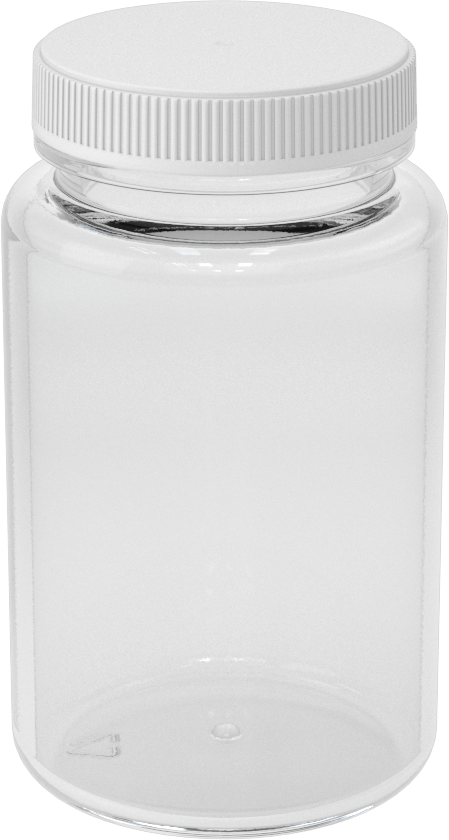 Şeffaf PET Plastik Şişe, 8 FL. oz./250 ml Kapasite, 1-7/8" Ağız Dış Çapı
