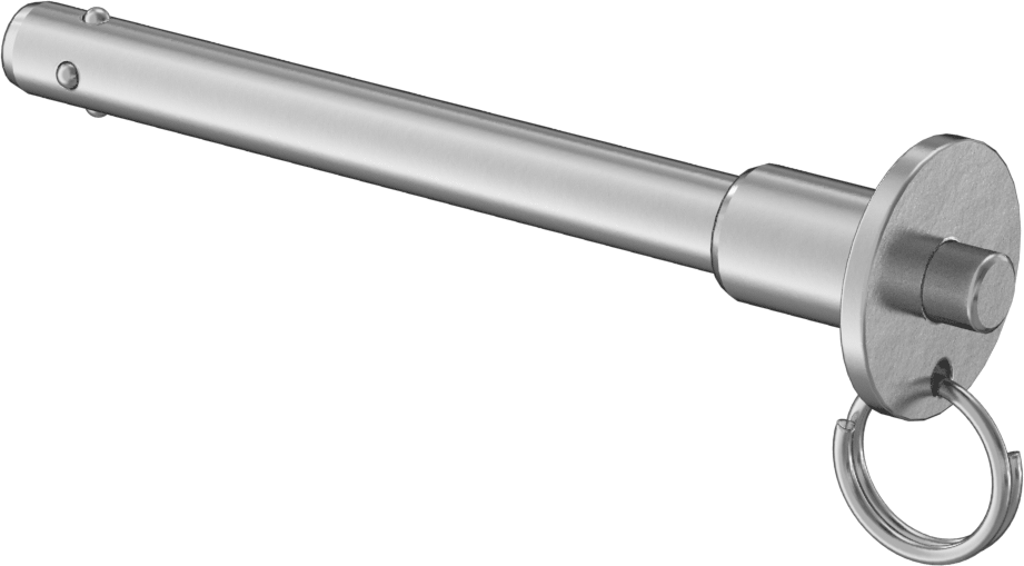 Topuzlu Tutamaklı Kilitleme Hızlı Açma Pimi, Strong-Hold, 17-4 PH Paslanmaz Çelik, 5/16" Çap, 2-1/2" Kullanılabilir Uzunluk