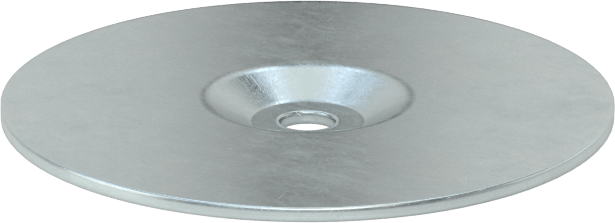 Çukur Pullar, 1/4" Vida Boyutu için, 0.281" ID, 3.000" OD