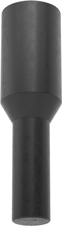 Çekmeli Yuvarlak Tapalar, Kimyasal Dayanıklı, 5/8" İç Çap için, 1" Yükseklik, 1" Tırnak Yüksekliği