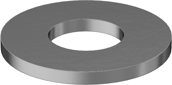 Pirinç Pul, 7/16" Vida Boyutu için, Genel Amaçlı, 0.500" ID