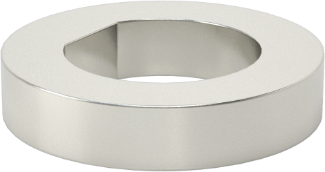 Şim, 3/8" Çaplı D-Profil Şaftlar için, 1/8" Kalınlık