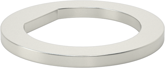 Şim, 1-1/4" Çaplı D-Profil Şaftlar için, 1/8" Kalınlık
